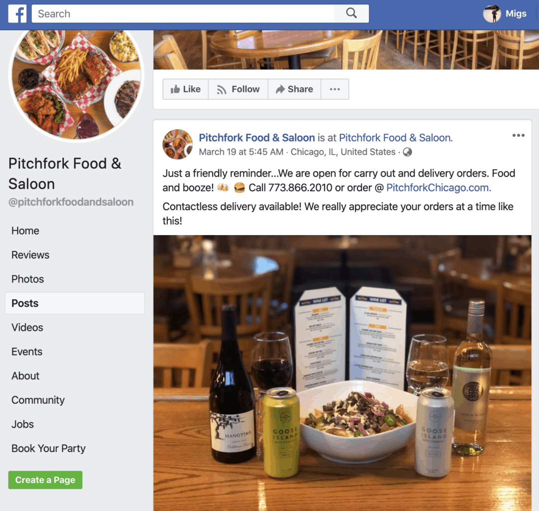 restaurant social media marketing